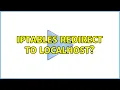 Iptables redirect to localhost 2 Solutions