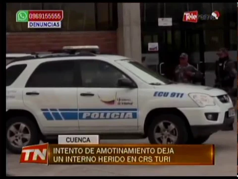 Intento de amotinamiento deja un interno herido en CRS Turi
