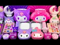 Lagu Slime Riasan Sanrio 💜💗 Pertarungan Slime antara My Melody dan Kuromi 🌈 ASMR Slime Acak