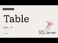 03 How to Create a New Table in SQL Server Tutorial for Beginners Step-by-Step Tutorial