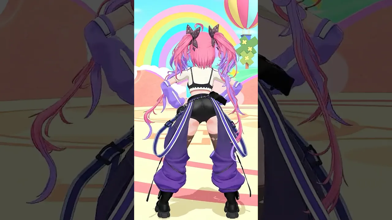 はちゃめちゃわちゃライフ踊ってみた！🍑【#綺々羅々ヴィヴィ】#vtuber #hololive #dance #shorts #ふるっぱー