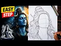 How to draw lord Shiv ji drawing Mahadev drawing