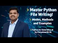Master Python File Writing Write Append Modify Files Easily Python for Generative AI