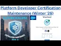 Platform Developer Certification Maintenance Winter 26 Platform Developer-1