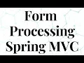 Form Processing in Spring C with Login Example
