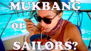 CHAOS of FOOD PREP while DAY SAILING in the EXUMAS Ep. 13