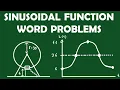 Sinusoidal Function Word Problems Ferris Wheels and Temperature
