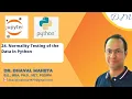24 Normality Testing of the Data in Python Dr Dhaval Maheta