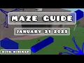 Blue Wood Maze Guide January 31st 2025 With Minimap Lumber Tycoon 2 Roblox