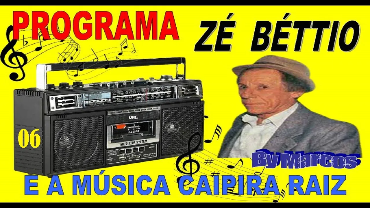06 - Programa ZÉ BÉTTIO tocando a verdadeira MÚSICA RAIZ CAIPIRA da ROÇA - só Saudades  ( by Marcos)