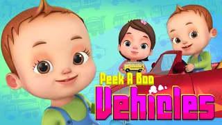 Peek A Boo Learn Vehicles And More Nursery Rhymes Kids Songs Baby Ronnie Rhymes 