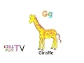Coloring Pages For Kids Fun Learning How To Color Giraffe Drawing Alphabet G
