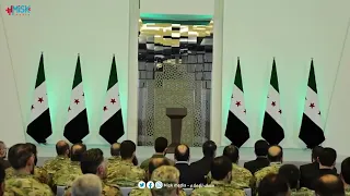 كلمة القائد العسكري عزام الغريب في مؤتمر إعلان انتصار الثورة السورية دندنها