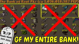 Download GETTING CLEANED FOR OVER 1.6B+... I LOST THE ECO... BANK UPDATE! HUGE GIVEAWAY! Roat Pkz OSRS RSPS MP3