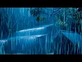Download Lagu HEAVY RAIN at Night to Sleep Well and Beat Insomnia | Sleep Instantly On A Palm Roof