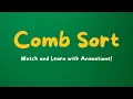 How Comb Sort Works Step-By-Step - Visual Algorithm Explanation Data Structures 2024