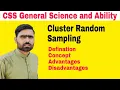 General Ability Cluster Random Sampling definition concept and examples CSS PMS