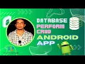 Android Development Course crud operation in android studio using sqlite