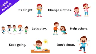 Speak English With Kids | Spoken English for kids | Daily use English sentences