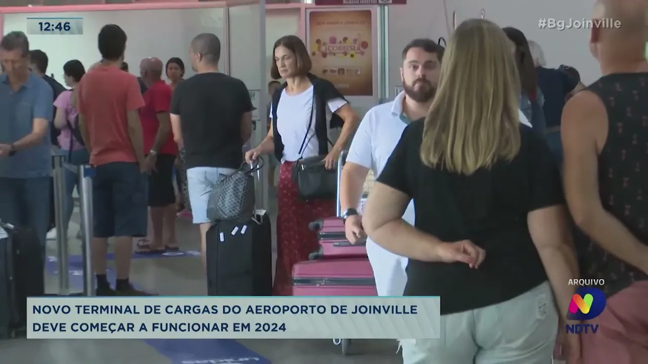 Novo terminal de cargas do aeroporto de Joinville deve começar a funcionar em 2024