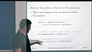 CSD 2550 - Week 11 Lecture 15 Advanced JavaScript