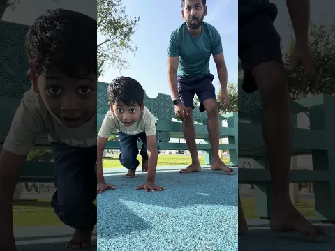Little trainer in action #health #yoga