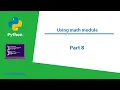 Python Using Math Module speak Khmer part 8