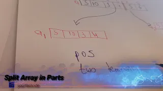 Split Array in Parts