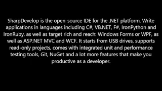 Download SharpDevelop Here Open Source IDE Software