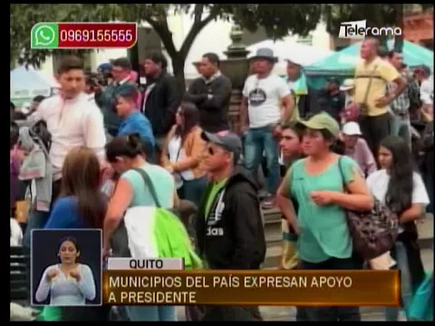 Municipios del país expresan apoyo a presidente