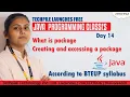 What is package in Java creating and accessing package in java How to import package Day 14