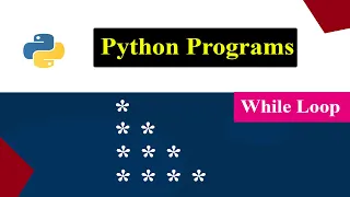Printing Stars in Right Triangle Shape Python Pattern Program While Loop