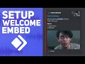Setup Welcome Embed Bot Dyno Server Discord
