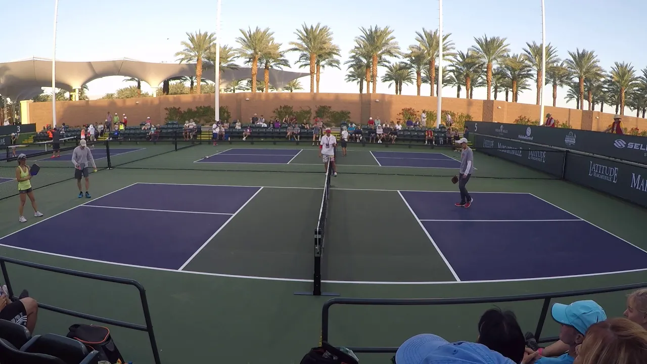 2018 Pickleball Nationals at Indian Wells MXD 3.5 50+ Finals Game1b