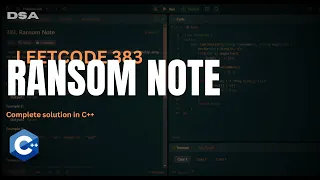 LeetCode 383 Ransom Note - Efficient Solution Explained