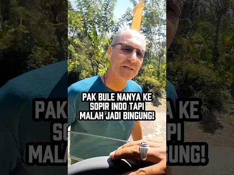 PASANGAN BULE DIBIKIN BINGUNG SOPIR INDO π #reaksibule #shorts #viralvideo