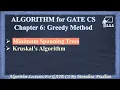 Ch 6 8 Minimum Spanning Trees Kruskal s Algorithm Greedy Technique