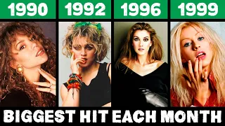 most popular song each month in the 90s