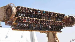 لعبة الإعصار من أخطر العاب ملاهي دريم بارك 