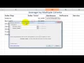 Use Average AverageIf and AverageIfs Functions in Excel