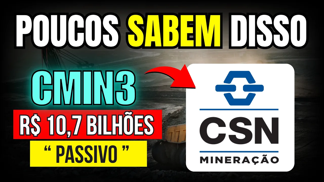 CMIN3: Passivo Tributário de R$10,7Bi em CSN MINERAÇÃO...SERÁ?