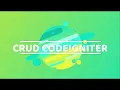 TUTORIAL CRUD CODEIGNITER INPUT DATA EDIT DATA HAPUS DATA