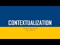 Introduction to Contextualization
