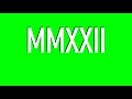 2000 to 2022 Roman numerals Fast Count up Tilting animation 4K Free to Use