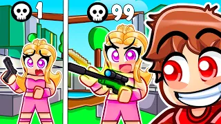 roblox rivals but 1 kill 1 upgrade with my crazy fan girls 