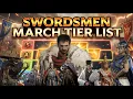 AoEM: Swordman ( WARRIOR \u0026 TACTICIAN ) TIER LIST | 10 DIFFERENT SETUPS | 200 Reports DON’T LIE 