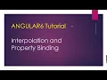 Angular 6 Chapter 4 Interpolation and Property Binding Component to Template