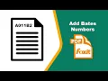 How to Add Sequential Numbers to PDFs with Bates Stamping in Foxit PDF Editor