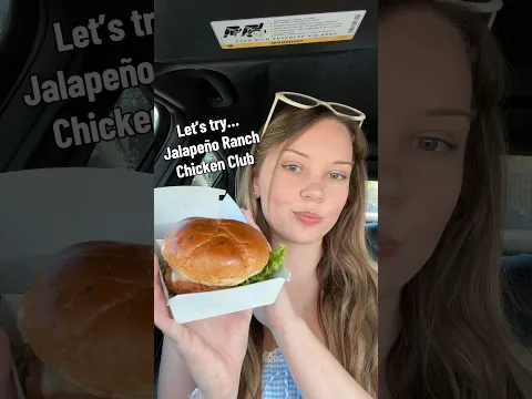 trying chick’s new sandwich ✨ sorry about the sound quality, phone connected to the car! #mukbang