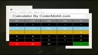 Create Scientific GUI Calculator Using Python With Source Code